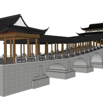 桥的su模型下载_sketchup草图大师SKP模型