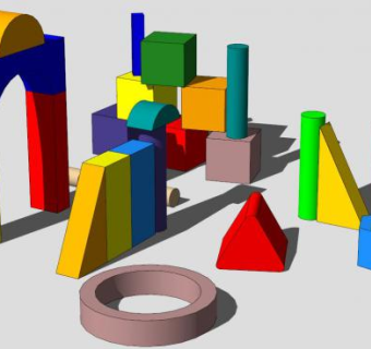 积木su模型下载_sketchup草图大师SKP模型