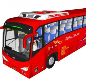 大巴su模型下载_sketchup草图大师SKP模型