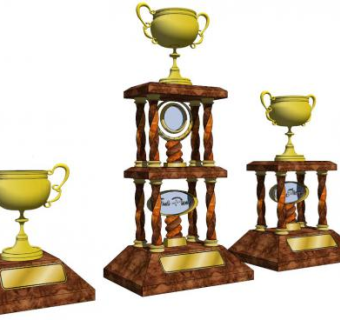 奖杯su模型下载_sketchup草图大师SKP模型