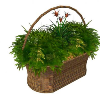 花篮su模型下载_sketchup草图大师SKP模型