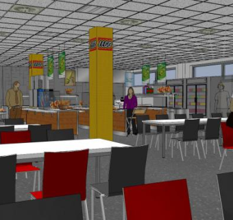 现代中式餐厅sketchup模型下载_sketchup草图大师SKP模型