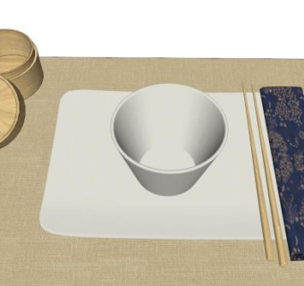 餐具su模型下载_sketchup草图大师SKP模型