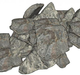 山石su模型下载_sketchup草图大师SKP模型