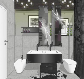 简欧风格卫浴SU模型下载_sketchup草图大师SKP模型