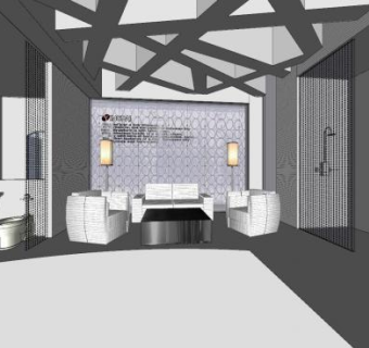 现代卫浴展厅SU模型下载_sketchup草图大师SKP模型