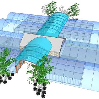 菜棚su模型下载_sketchup草图大师SKP模型