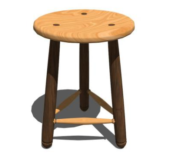 圆凳su模型下载_sketchup草图大师SKP模型