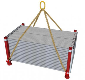 镀锌链吊起来的钢板SU模型_su模型下载 草图大师模型_SKP模型