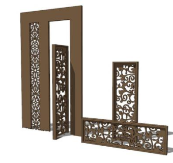 漏窗su模型下载_sketchup草图大师SKP模型