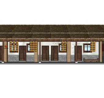 粮仓su模型下载_sketchup草图大师SKP模型