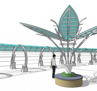 廊su模型下载_sketchup草图大师SKP模型