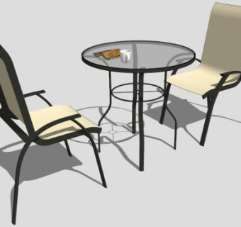 桌椅su模型下载_sketchup草图大师SKP模型