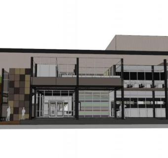 办公楼su模型下载_sketchup草图大师SKP模型