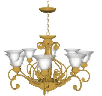 吊灯su模型下载_sketchup草图大师SKP模型