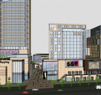 酒店su模型下载_sketchup草图大师SKP模型