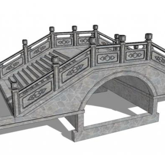 拱桥su模型下载_sketchup草图大师SKP模型