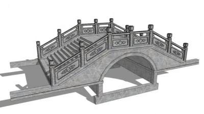 拱桥su模型下载_sketchup草图大师SKP模型