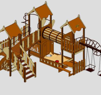 儿童游乐su模型下载_sketchup草图大师SKP模型