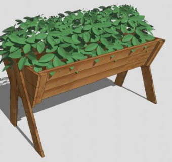 花箱su模型下载_sketchup草图大师SKP模型