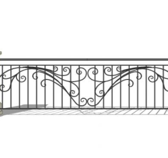 欧式栏杆su模型下载_sketchup草图大师SKP模型