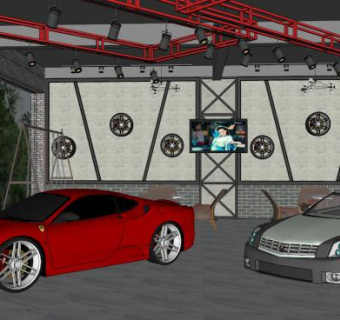 专卖店su模型下载_sketchup草图大师SKP模型