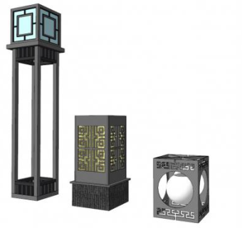 景观灯su模型下载_sketchup草图大师SKP模型