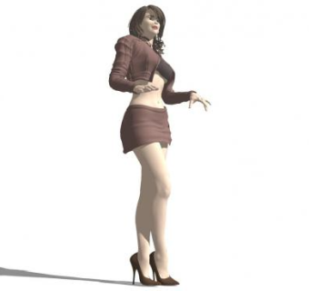 美女人物sketchup模型下载_sketchup草图大师SKP模型