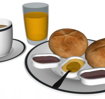 面包su模型下载_sketchup草图大师SKP模型