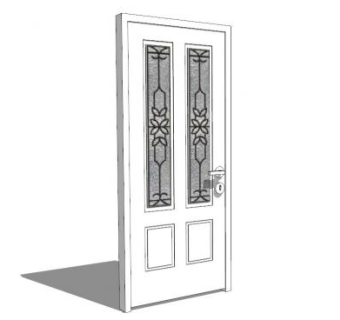 欧式门su模型下载_sketchup草图大师SKP模型