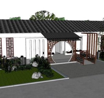 公共厕所su模型下载_sketchup草图大师SKP模型