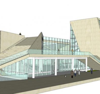 美术馆su模型下载_sketchup草图大师SKP模型