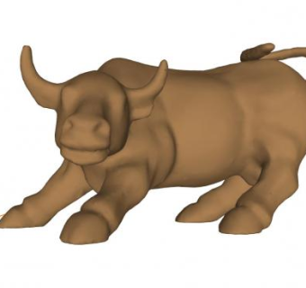 牛雕塑sketchup模型下载_sketchup草图大师SKP模型