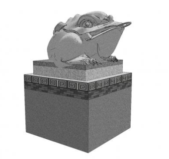 蟾蜍金蟾雕塑SU模型下载_sketchup草图大师SKP模型