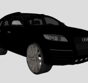奥迪Q7汽车SU模型下载_sketchup草图大师SKP模型