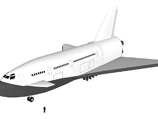 航天航空飞机SU模型下载_sketchup草图大师SKP模型