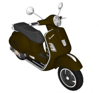 电动摩托车sketchup模型下载_sketchup草图大师SKP模型