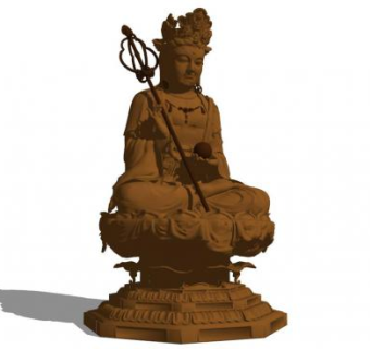 佛像su模型下载_sketchup草图大师SKP模型