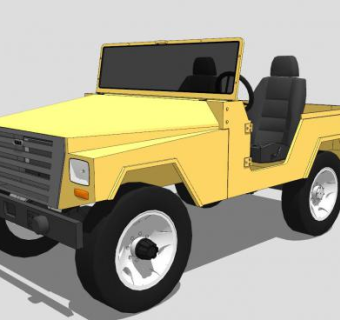 吉普车sketchup模型下载_sketchup草图大师SKP模型