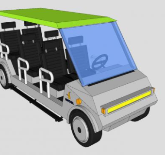 高尔夫车SU模型下载_sketchup草图大师SKP模型