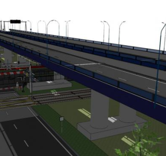 高架桥su模型下载_sketchup草图大师SKP模型