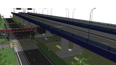 高架桥su模型下载_sketchup草图大师SKP模型