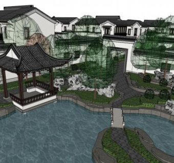 民俗建筑su模型下载_sketchup草图大师SKP模型