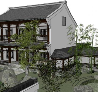 拙政园su模型下载_sketchup草图大师SKP模型