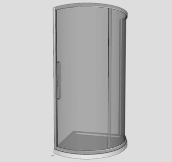 淋浴间玻璃隔断SU模型下载_sketchup草图大师SKP模型