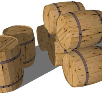 木桶su模型下载_sketchup草图大师SKP模型