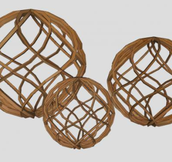 工艺品装饰球SU模型下载_sketchup草图大师SKP模型