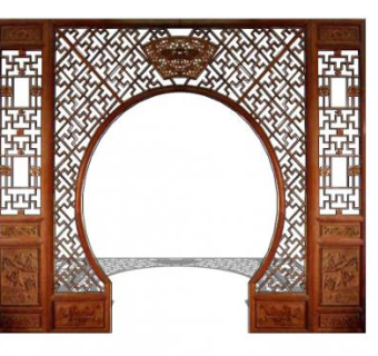 中式门窗su模型下载_sketchup草图大师SKP模型