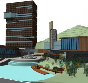 万科第五园su模型下载_sketchup草图大师SKP模型