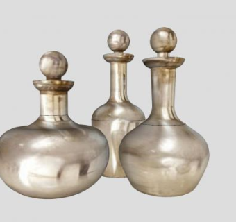 装饰工艺品瓶子SU模型下载_sketchup草图大师SKP模型